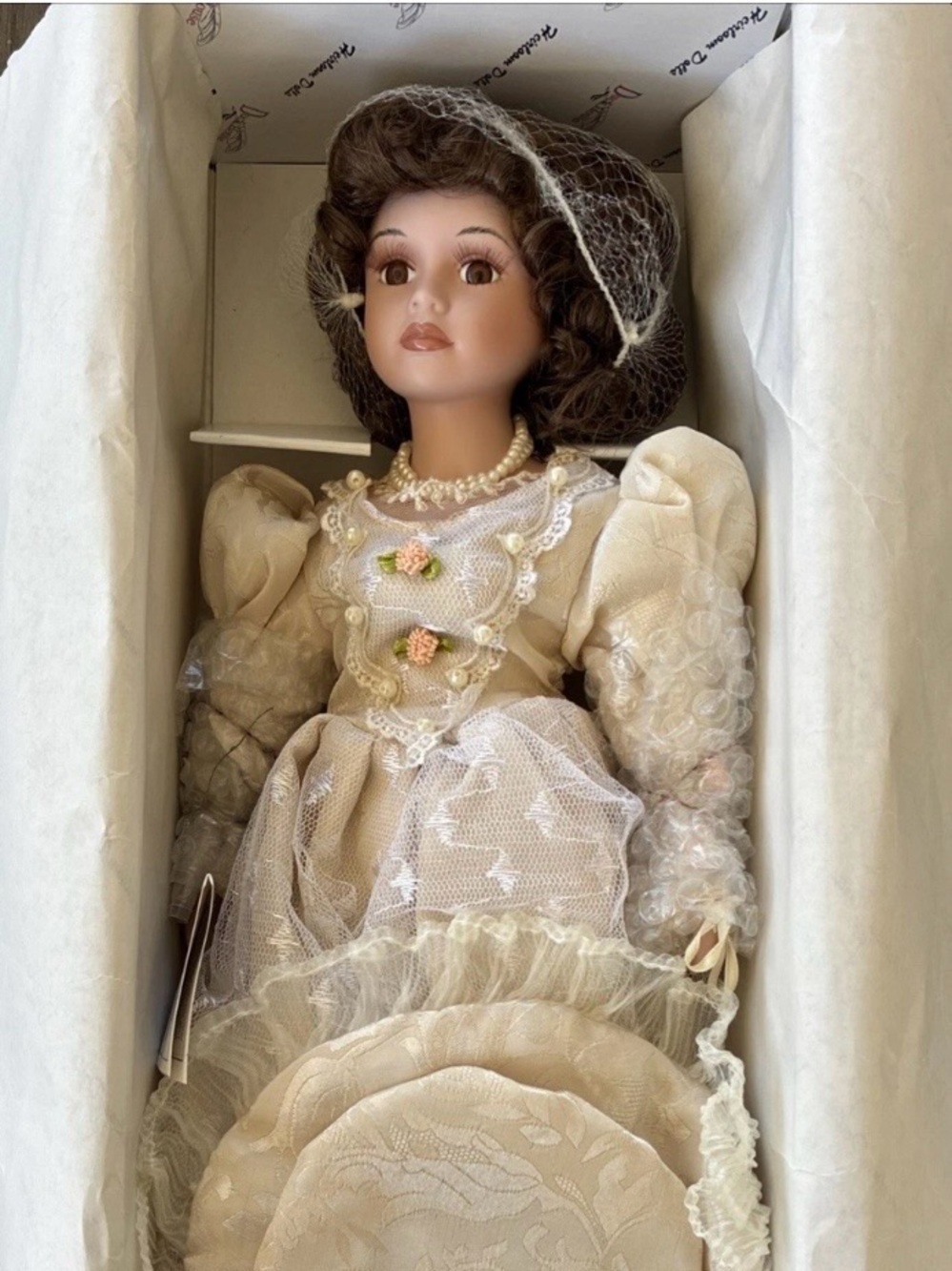 Chelsea Victorian Collection Belinda Porcelain Doll - Collectible Vintage